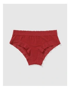 Sunnie Blossom Lace Cheeky Underwear in Summer Burgundy