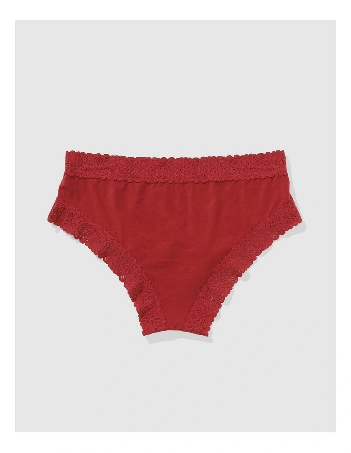 Sunnie Blossom Lace Cheeky Underwear in Summer Burgundy image 2