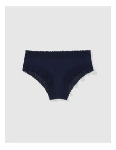 Sunnie Blossom Lace Cheeky Underwear in Navy