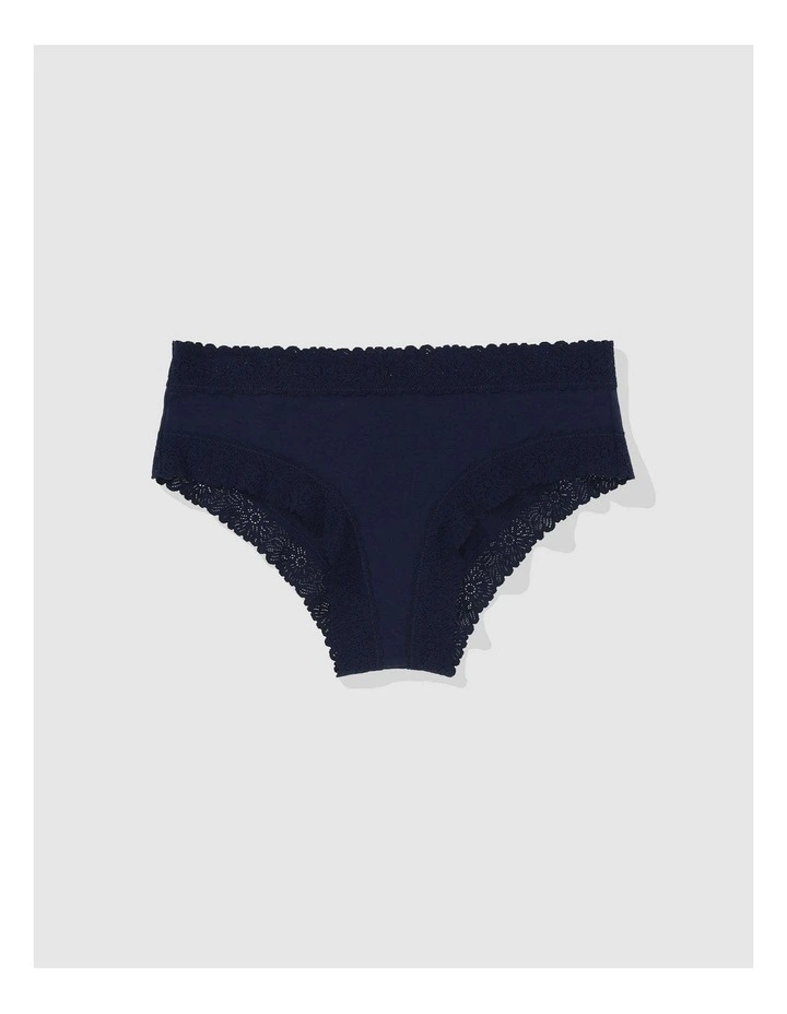 Sunnie Blossom Lace Cheeky Underwear in Navy image 1