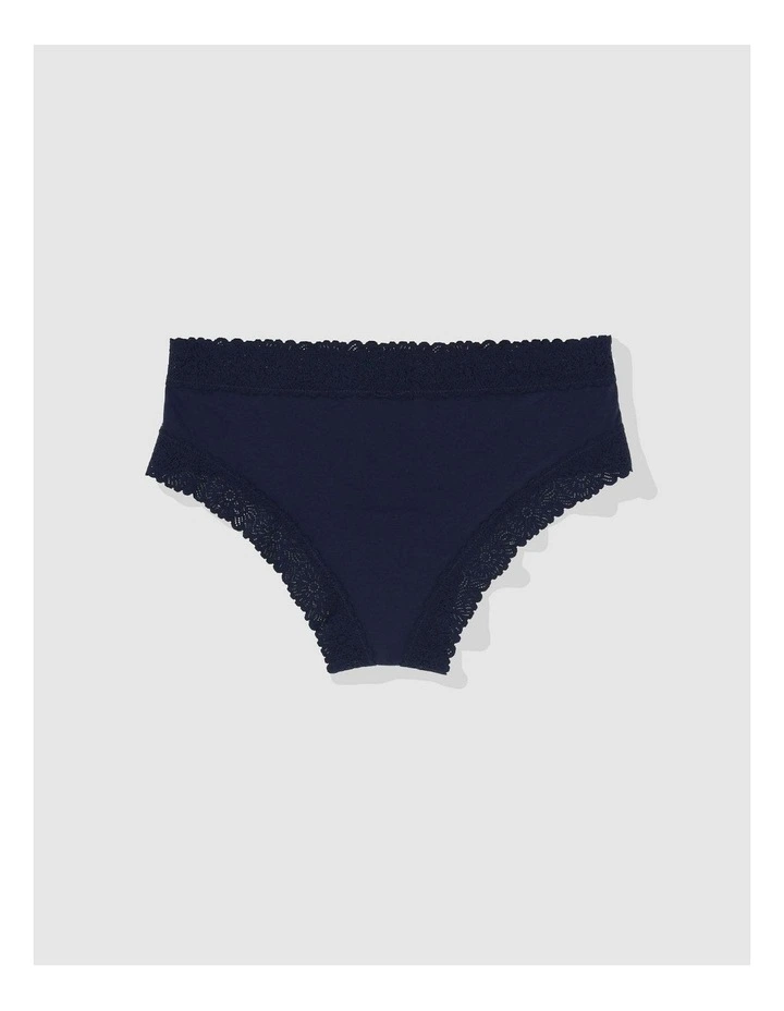 Sunnie Blossom Lace Cheeky Underwear in Navy image 2