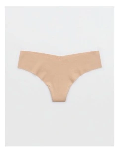 Superchill No Show Cotton Thong Underwear in Sands
