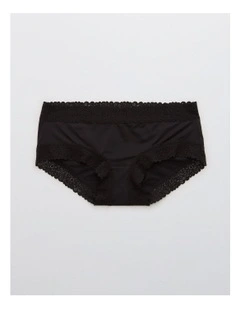 Sunnie Blossom Lace Boybrief Underwear in True Black