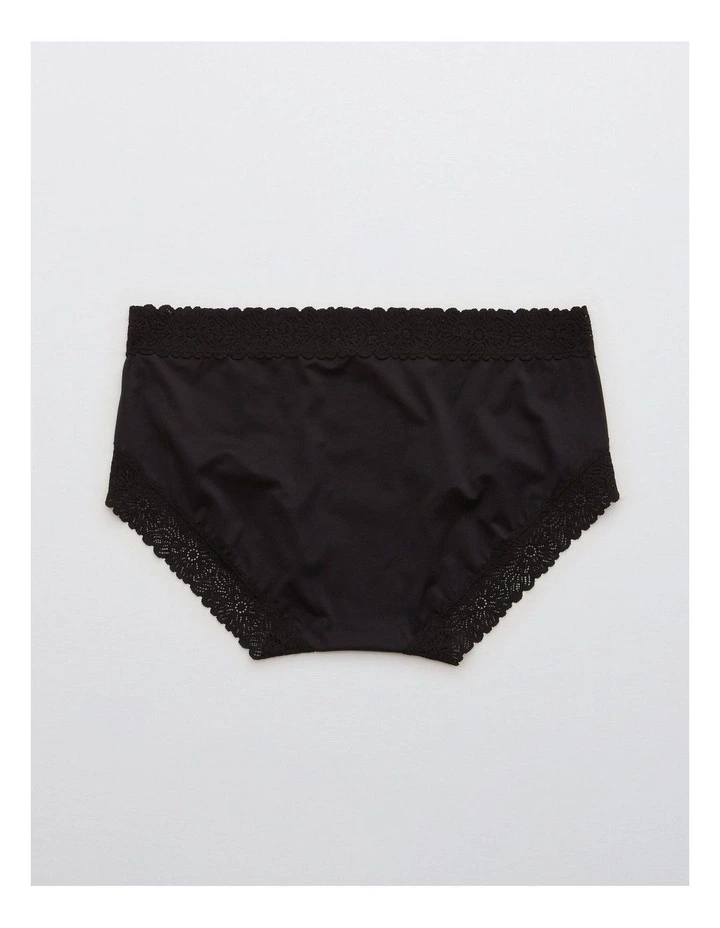 Sunnie Blossom Lace Boybrief Underwear in True Black image 2
