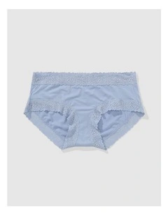 Sunnie Blossom Lace Boybrief Underwear in Monaco Blue