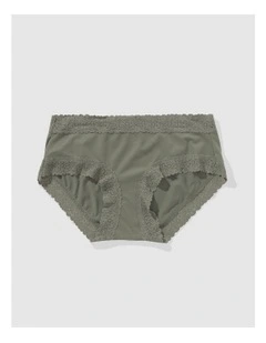 Sunnie Blossom Lace Boybrief Underwear in Olive Fun