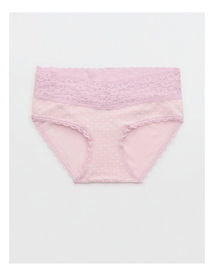 Superchill Vintage Lace Cotton Boybrief Underwear in Orchid image 1