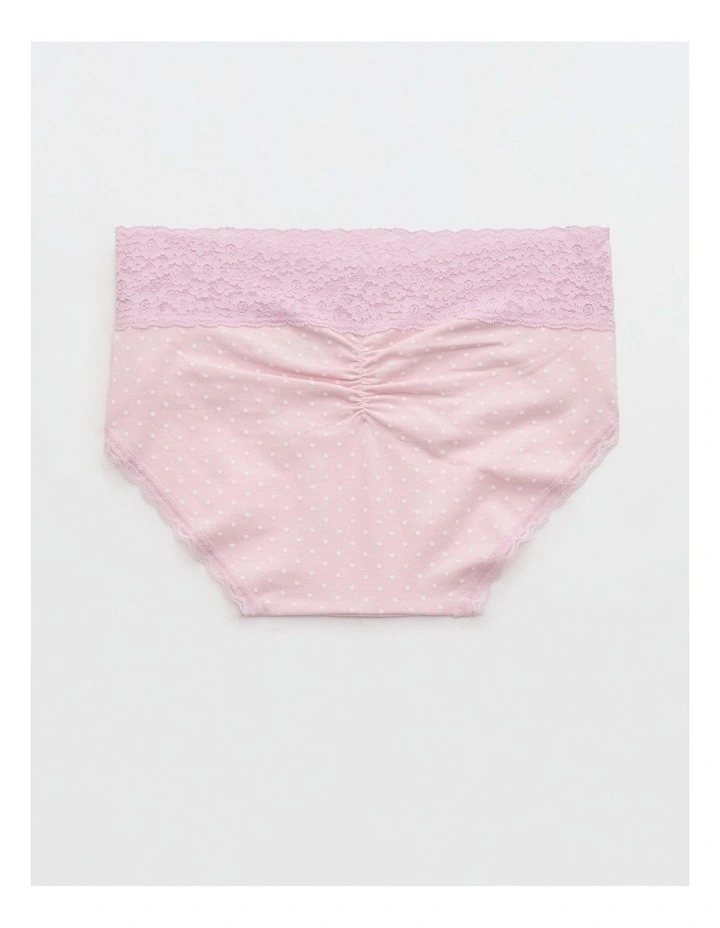 Superchill Vintage Lace Cotton Boybrief Underwear in Orchid image 2