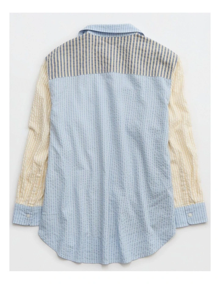 Off Duty Seersucker Shirt in Multi image 3