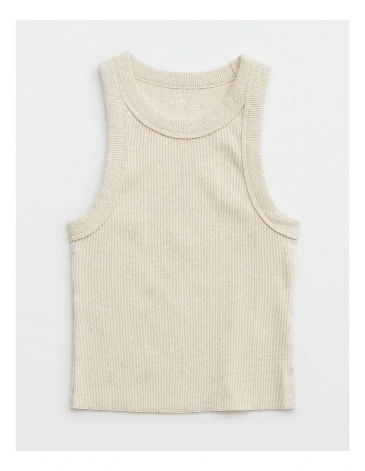 Free Spirit Ribbed Tank Top in Grey image 1