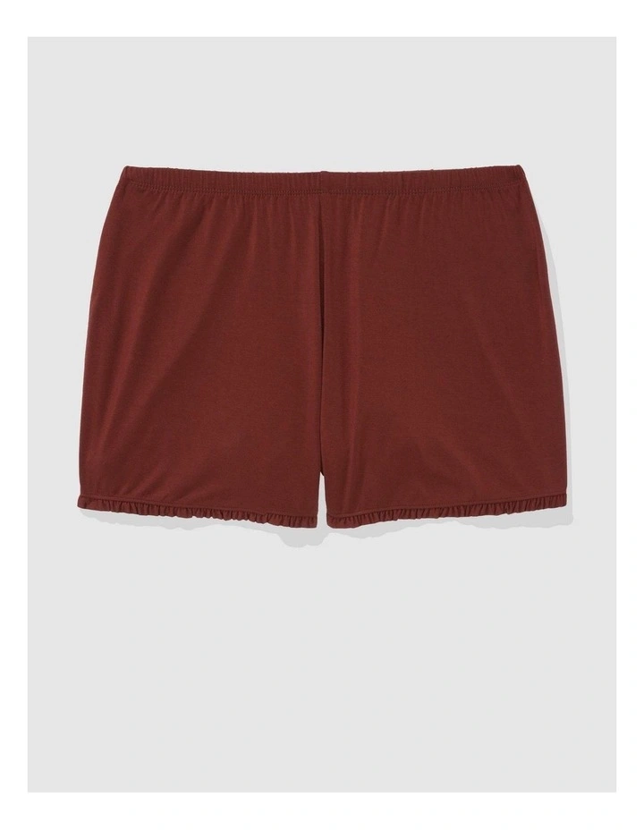 Rie Real Soft Ruffle Boxer in Dark Rust image 1