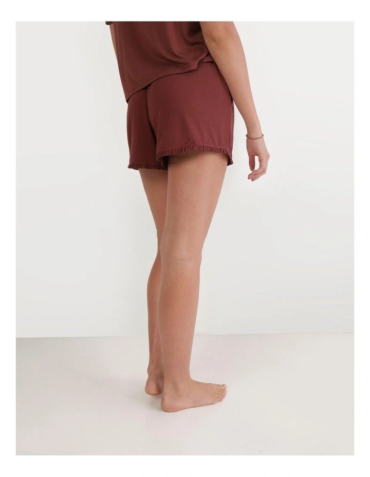 Rie Real Soft Ruffle Boxer in Dark Rust image 4