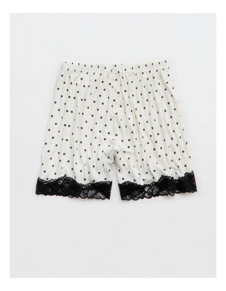 Real Soft Rib Lace Boxer Pyjama in Soft Muslin image 3