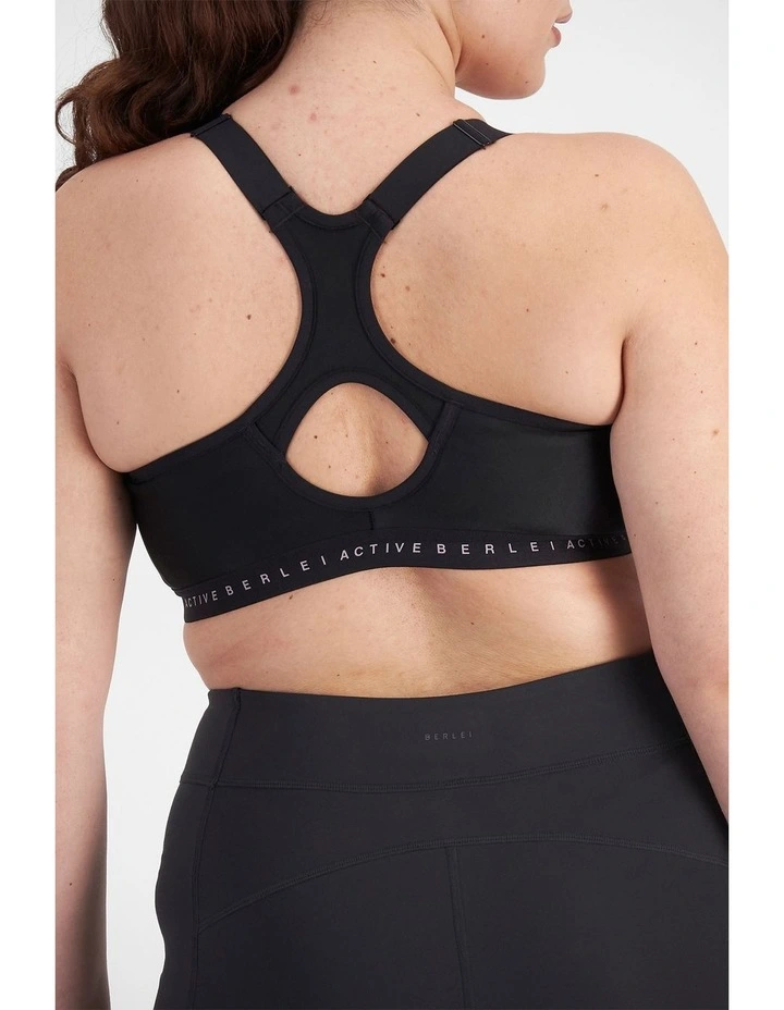 Post Surgery Active Bra In Black image 2