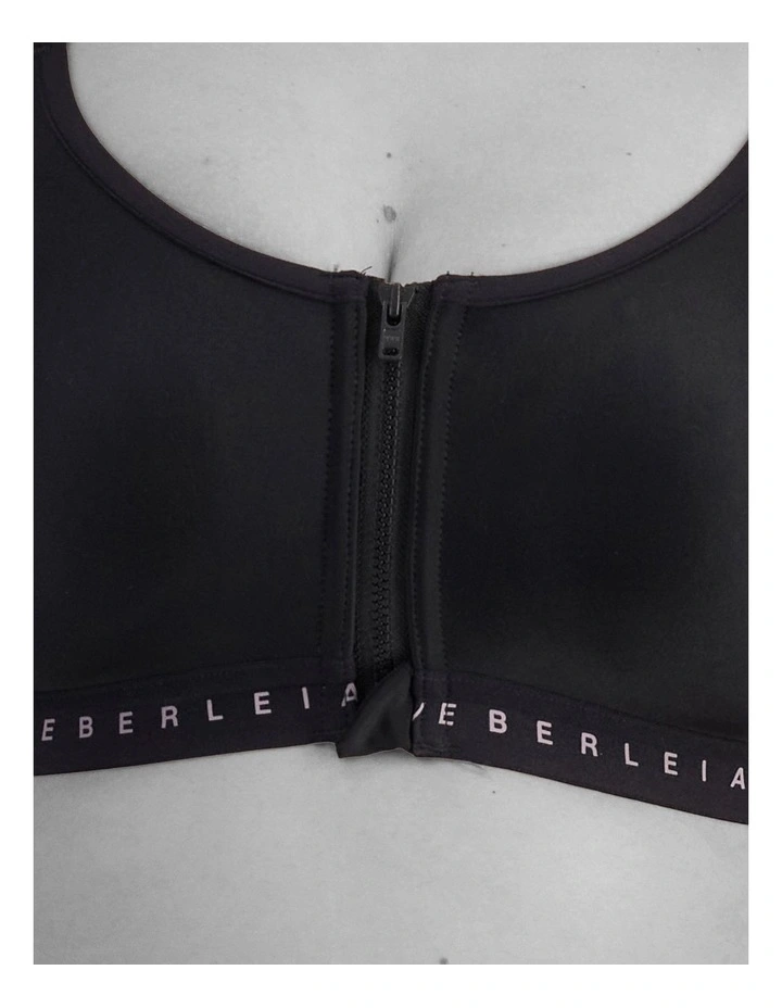 Post Surgery Active Bra In Black image 5