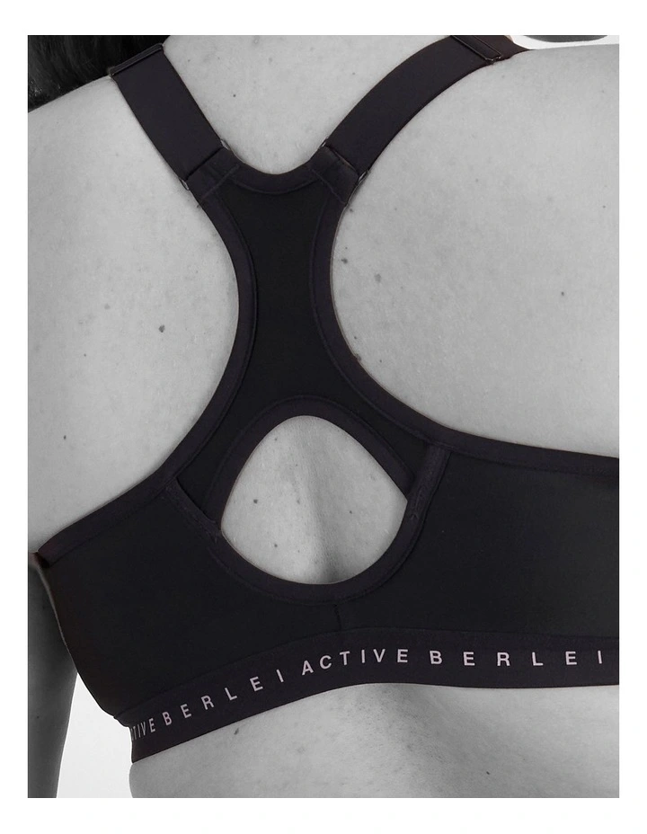 Post Surgery Active Bra In Black image 6