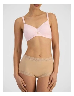 Post Surgery Wirefree Bra In Mineral Pink