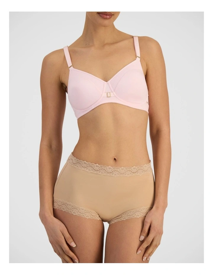 Post Surgery Wirefree Bra In Mineral Pink image 1