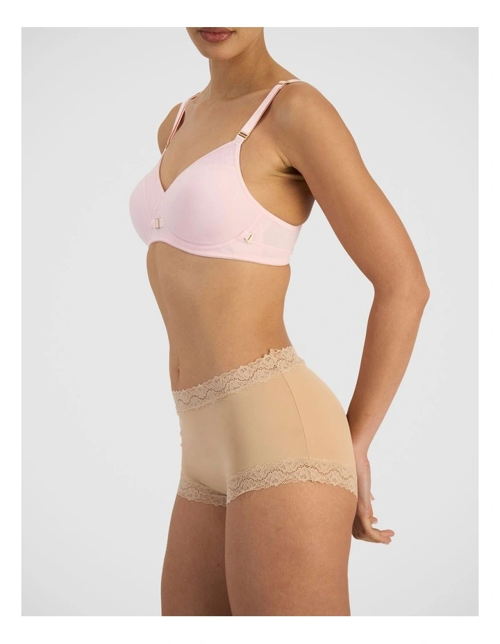 Post Surgery Wirefree Bra In Mineral Pink image 2