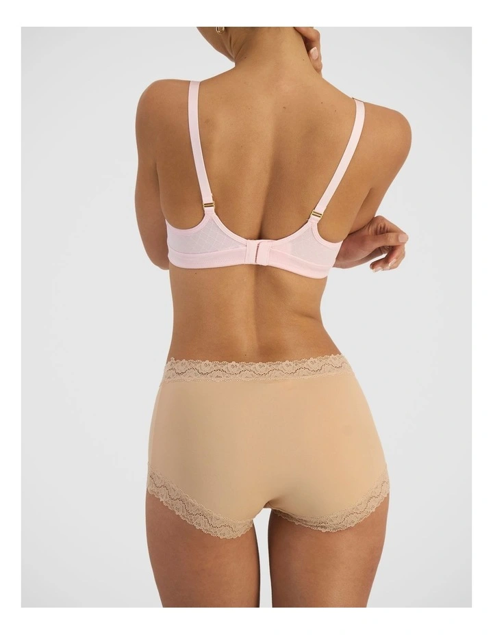 Post Surgery Wirefree Bra In Mineral Pink image 4