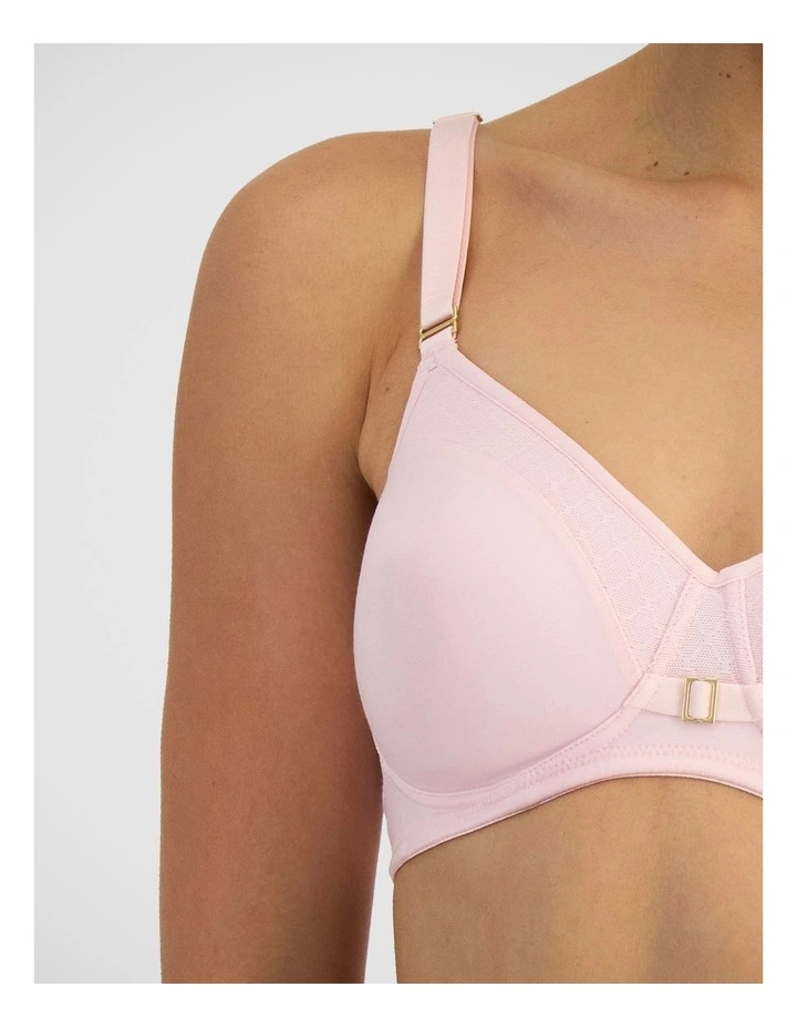 Post Surgery Wirefree Bra In Mineral Pink image 6