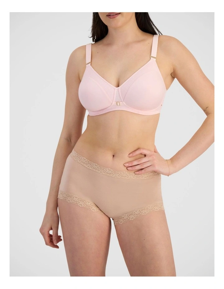 Post Surgery Wirefree Bra In Mineral Pink image 7