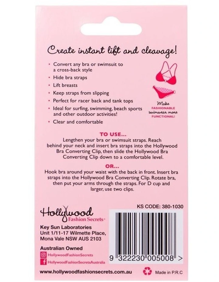 Bra Converting Clips in Clear image 4