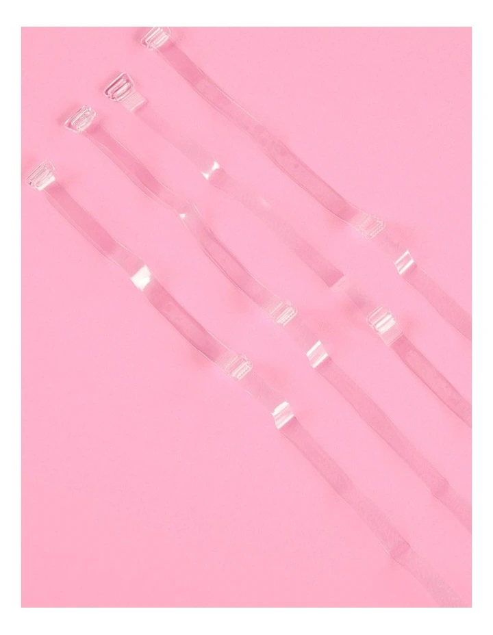 Bra Straps 3 Pack in Clear image 2