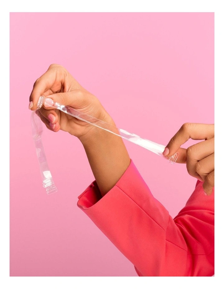 Bra Straps 3 Pack in Clear image 4