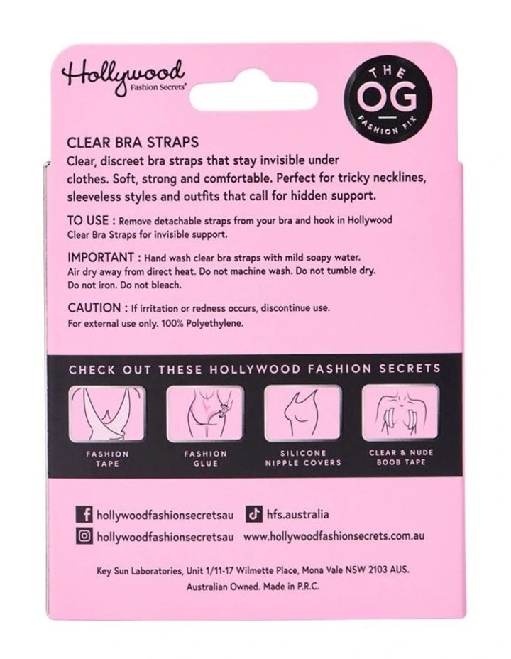 Bra Straps 3 Pack in Clear image 5