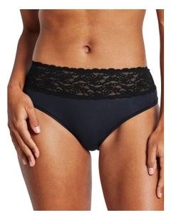 Glowlights Hi Rise Brief in Black