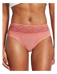 Glowlights Hi Rise Brief in Pink