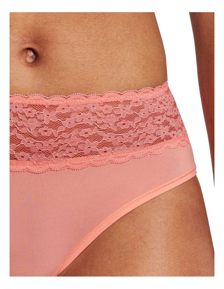 Glowlights Hi Rise Brief in Pink image 3