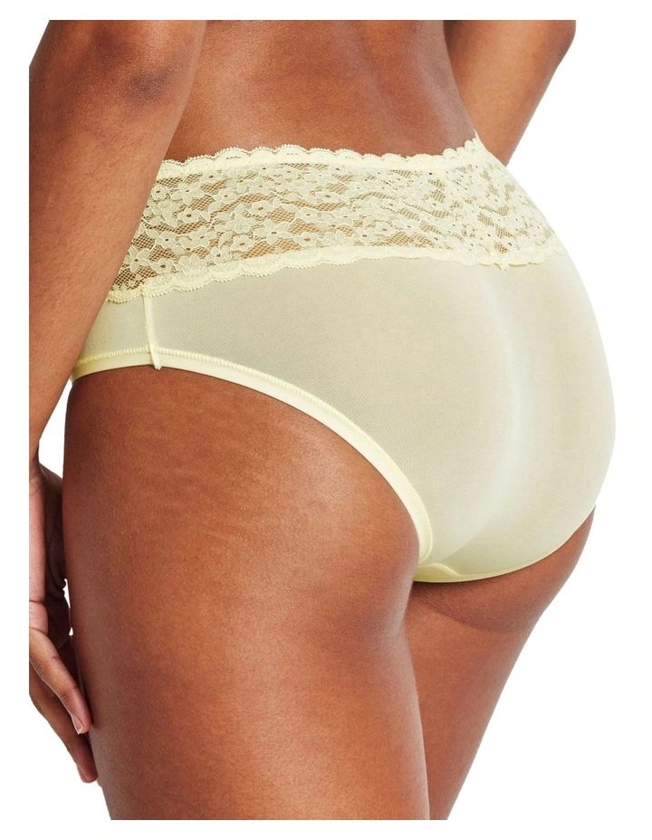 Glowlights Hi Rise Brief in Yellow image 2