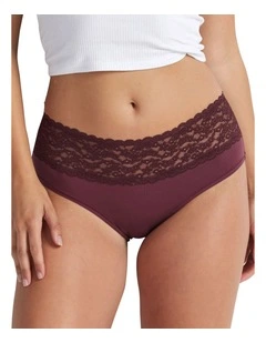 Glowlights Hi Rise Brief in Red