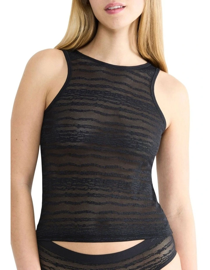 Free Evolve Lace Tank Top in Black image 3