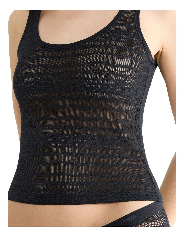 Free Evolve Lace Tank Top in Black image 4