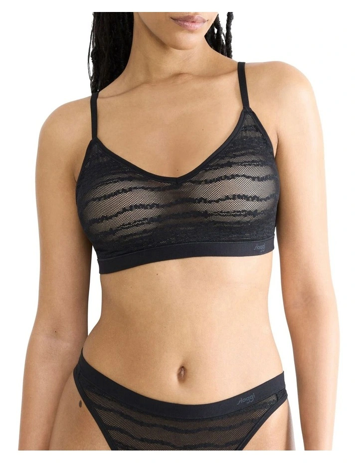 Free Evolve Lace Bra in Black image 1
