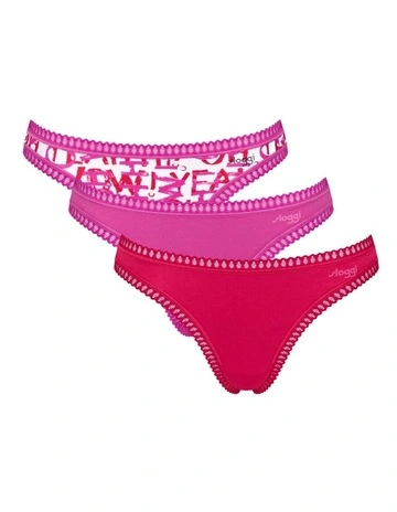 Go Crush String Briefs 2 Pack in Pink