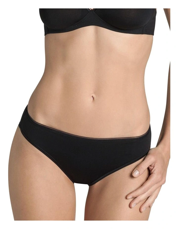 Feel Sensational Tai Briefs in Black image 3