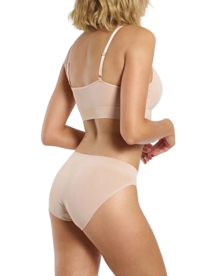 Bondi Bare Longline Bra in Beige image 2