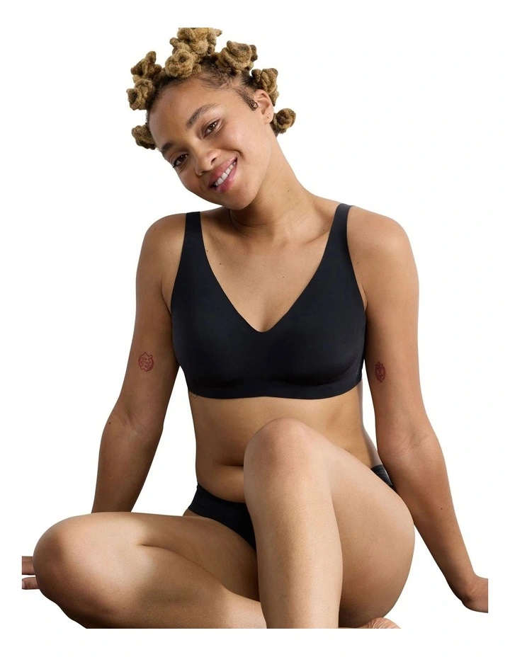 Zero Feel 2.0 Soft Bra in Black image 4