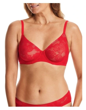 Weightless Underwire Lace Bra in Flame
