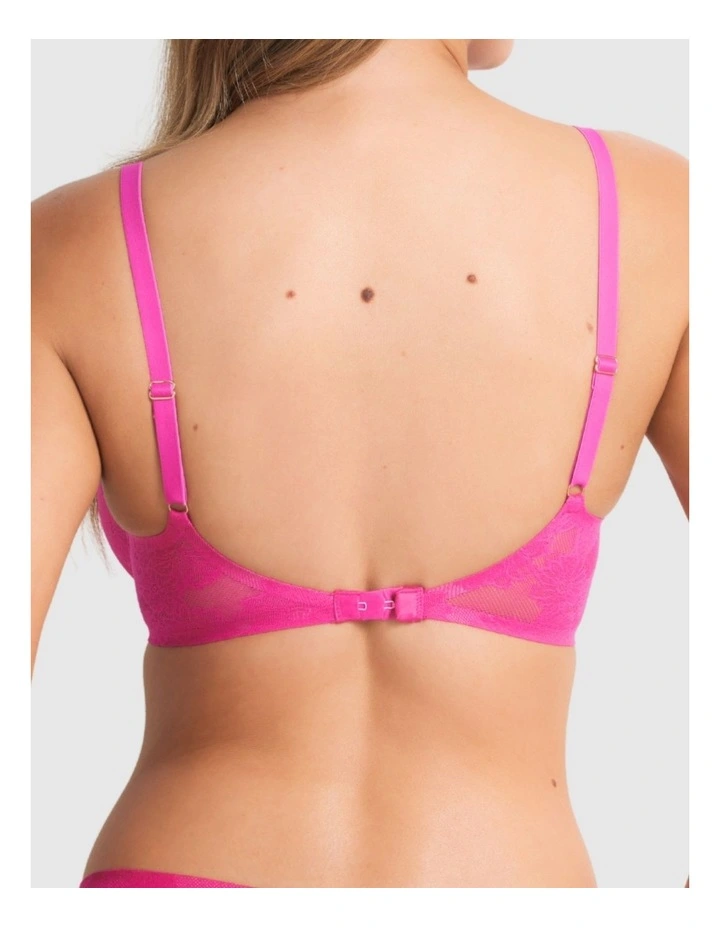 Weightless Underwire Lace Bra in Electric Fuchsia image 2