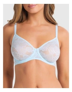 Weightless Underwire Lace Bra in Ice