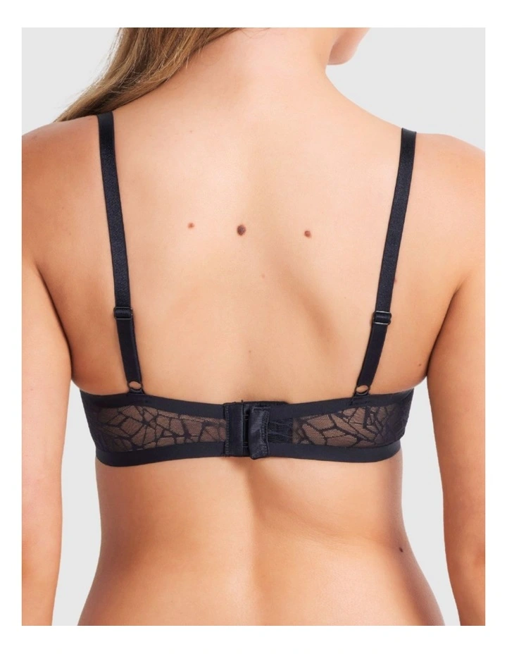 Muse Balconette Bra in Black image 2