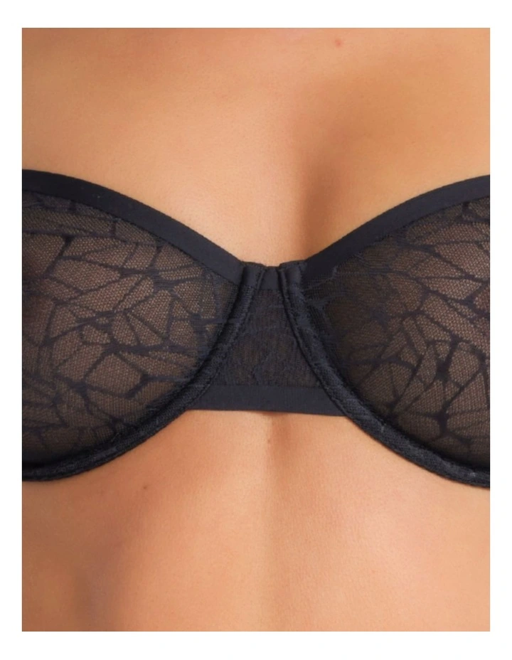 Muse Balconette Bra in Black image 4