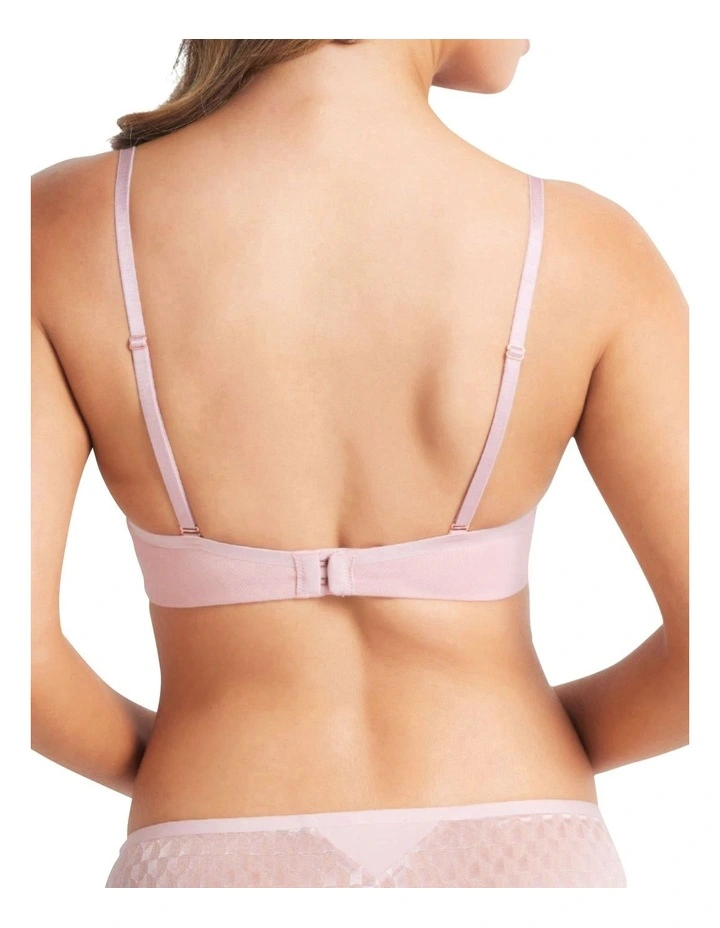 Cotton Plunge Bra in Orchid image 2