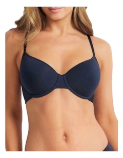 Cotton Full Coverage Bra in Black