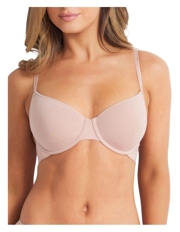 Cotton Full Coverage Bra in Cappucino image 1